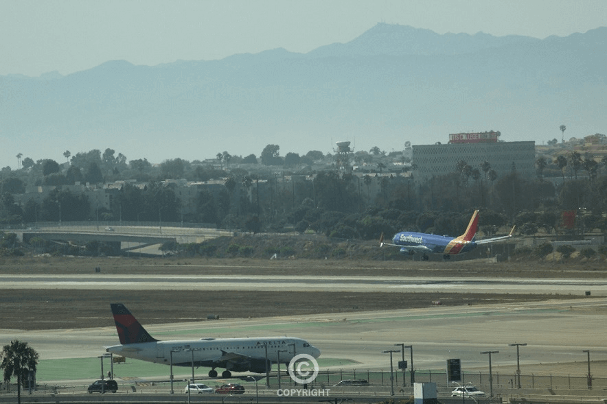 A jet approaching the runway, illustrating controlled acceleration toward transformative growth