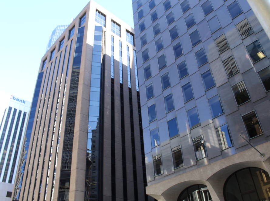 High-rise building in San Francisco’s Financial District, symbolizing strategic elevation and SME transformation.