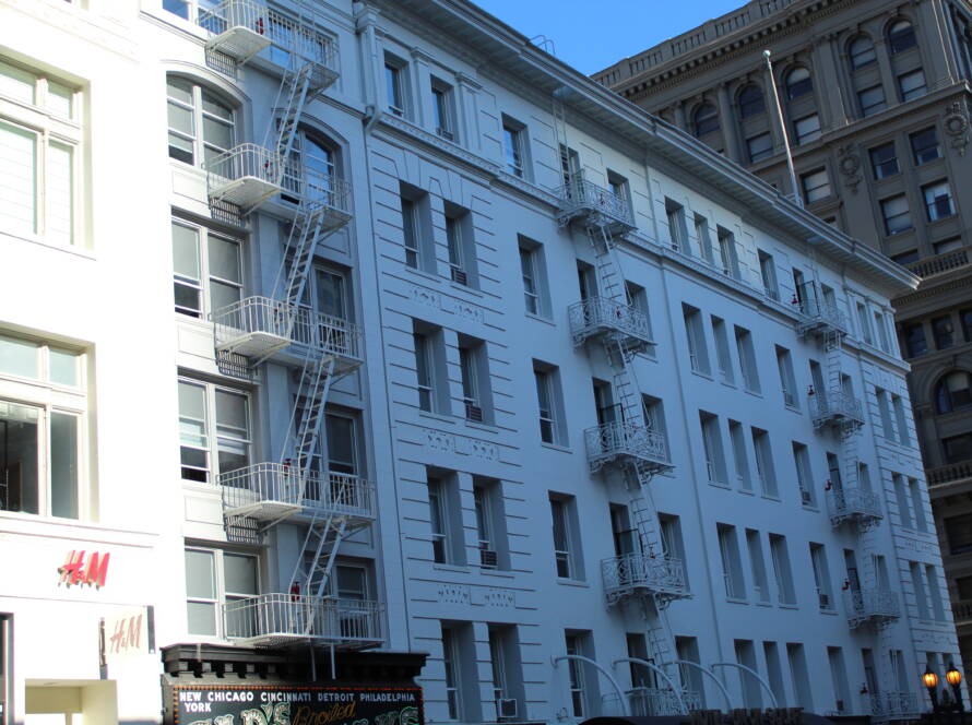 Urban buildings with classic architecture symbolizing SME growth through layered strategy and disciplined scaling.